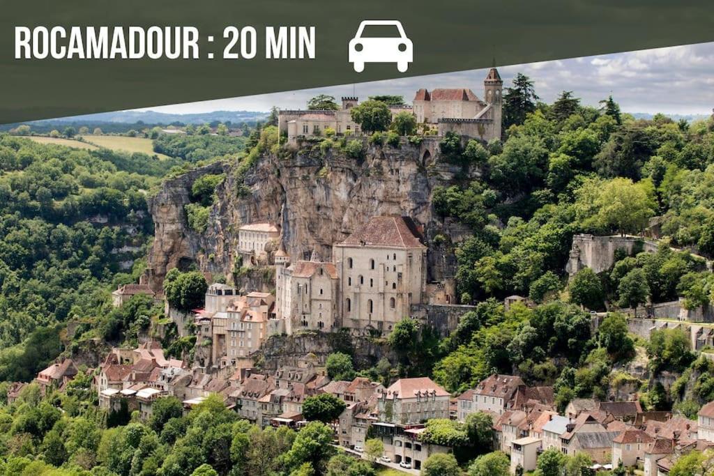 La Sagnarde, Maison En Pierre, Loubressac Экстерьер фото